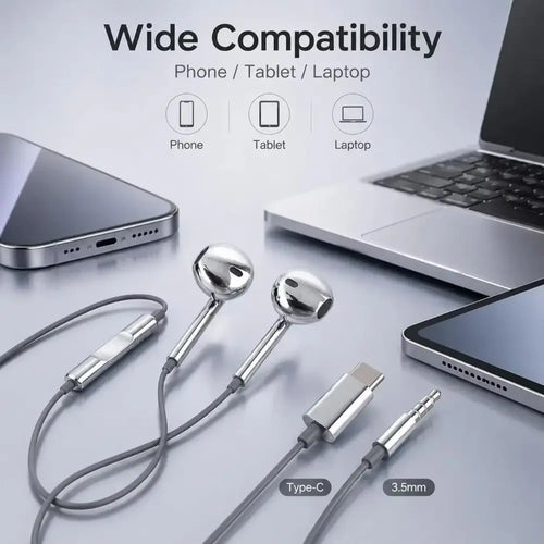 Metallic Crystal Wired Earphones