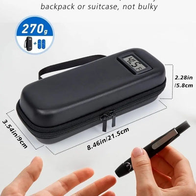 Insulin Cooler Travel Case with Thermometer Display – Waterproof Thermal Insulated Medicine Organizer Bag