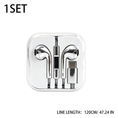 Metallic Finish Wired Earphones with Microphone, In-Line Remote & Crystal Storage Case