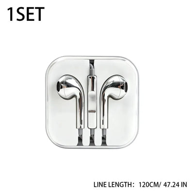 Metallic Finish Wired Earphones with Microphone, In-Line Remote & Crystal Storage Case