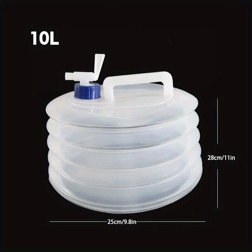 Collapsible Water Storage Bucket 5L/10L/15L – Portable Leak-Proof PEVA Container for Camping, Hiking & Emergency Use