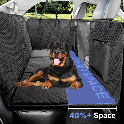 PETRAVEL Dog Car Backseat Cover Extender | Hard Bottom
