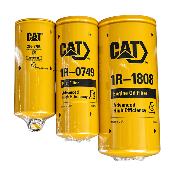 Caterpillar oil, fuel and fuel water separator filter kit