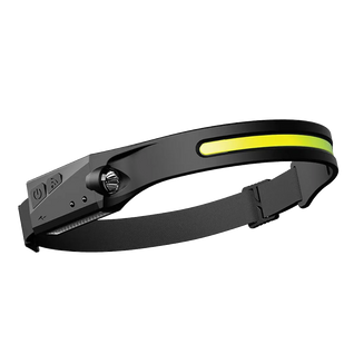 230° LED Motion-Sensor Headlamp, USB Rechargeable Wide Beam + Spotlight, IPX4