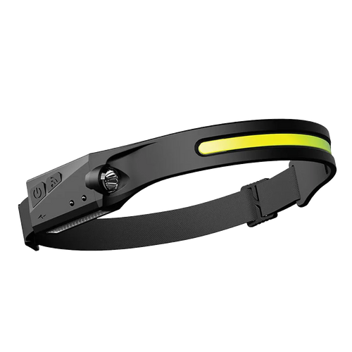 230° LED Motion-Sensor Headlamp, USB Rechargeable Wide Beam + Spotlight, IPX4