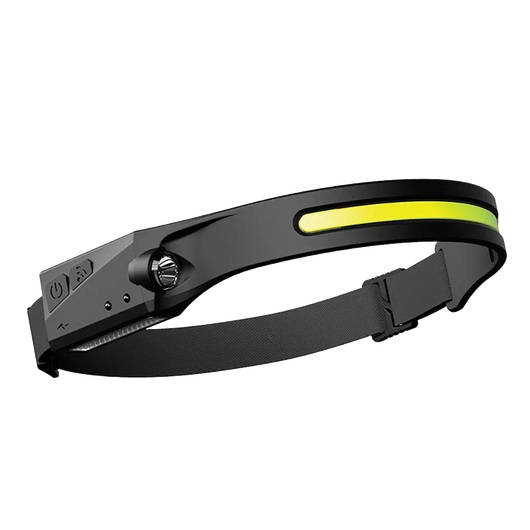 230° LED Motion-Sensor Headlamp, USB Rechargeable Wide Beam + Spotlight, IPX4