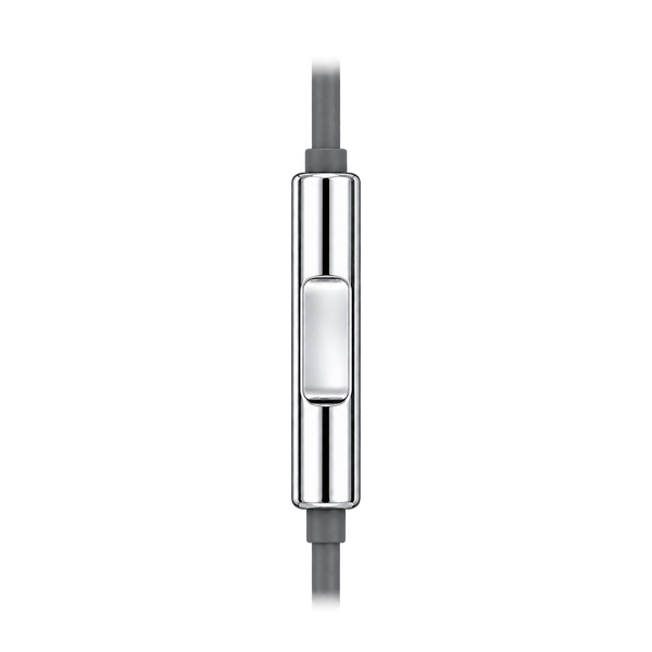 In-line microphone and remote on the metallic wired earphones